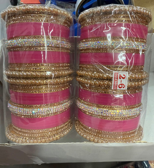 Beautiful designer Chura bangles set