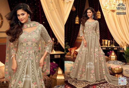 Beautiful designer long top lengha choli