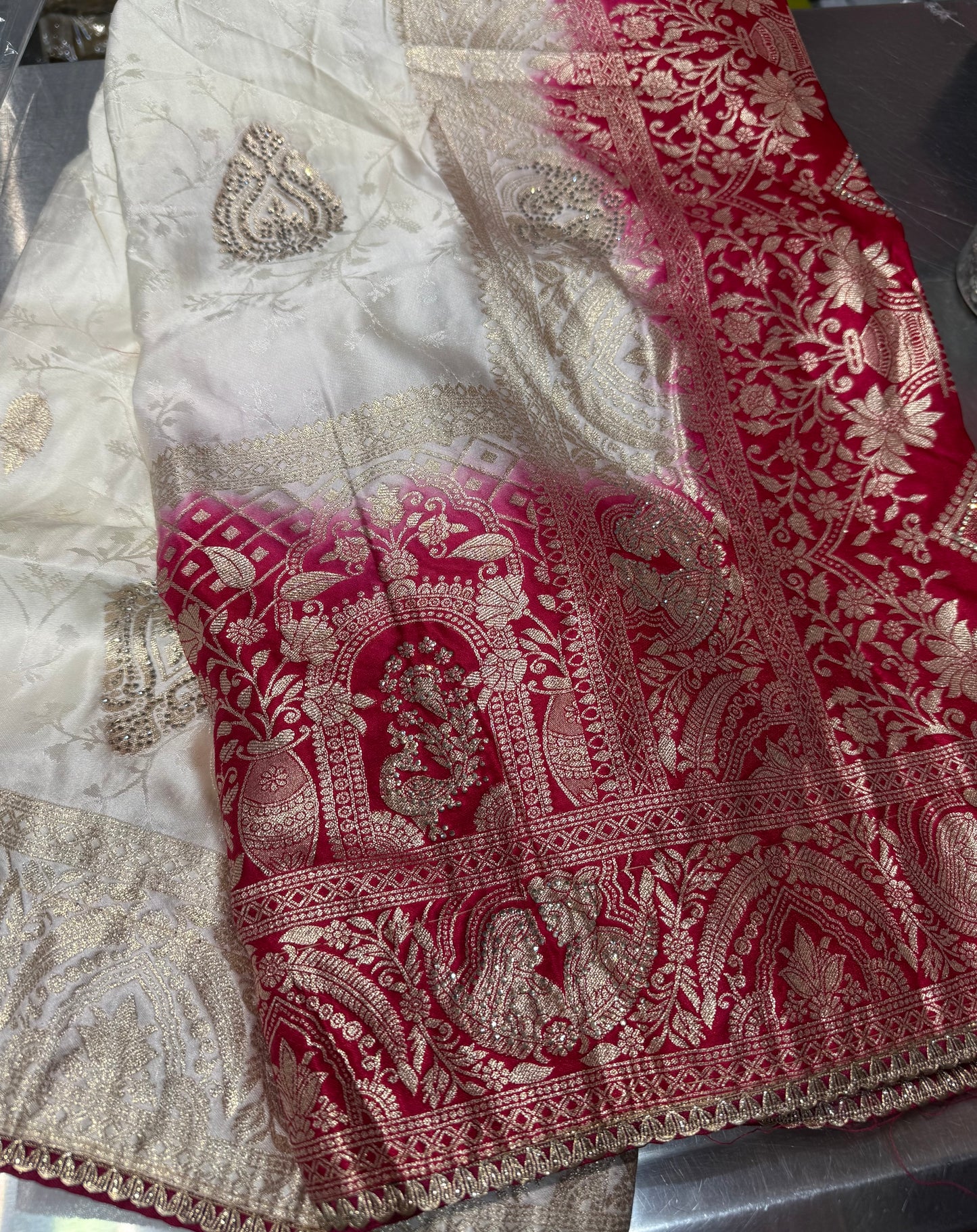 Beautiful designer pure silk saree