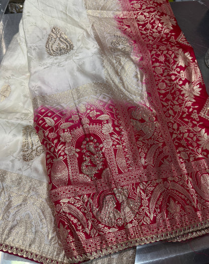 Beautiful designer pure silk saree