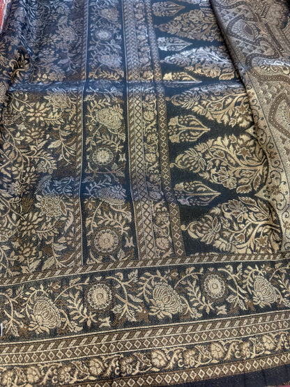 Beautiful designer mulberry silk saree