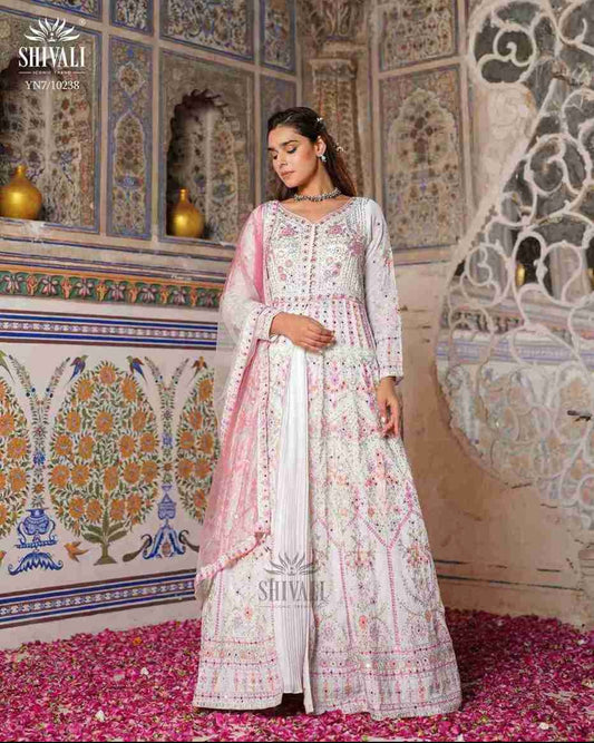 Beautiful designer long top lengha choli