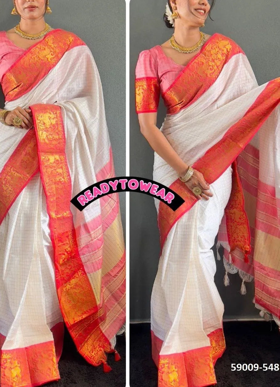 Beautiful designer ready to wear one minute saree