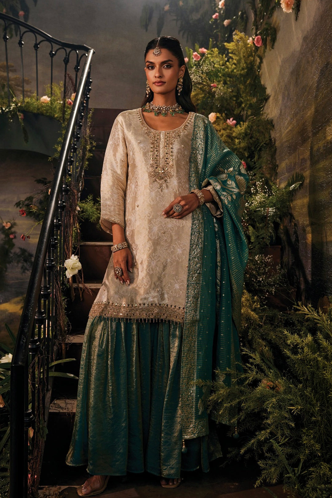Beautiful designer sharara suit