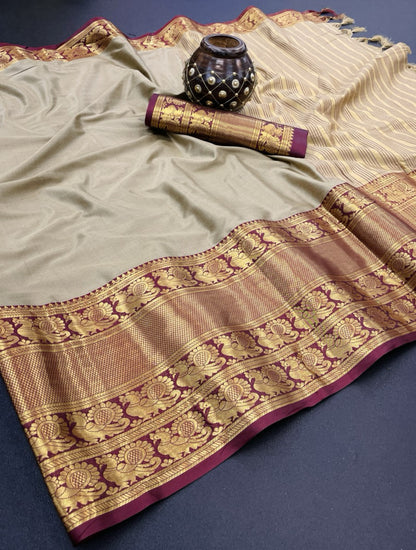 Beautiful designer Pure cottonSilk saree with Blouse piece