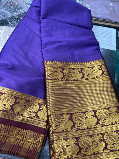 Beautiful designer Pure cottonSilk saree with Blouse piece