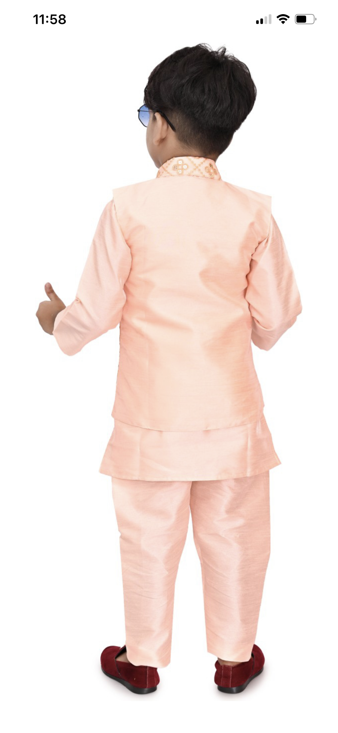 Beautiful designer kurta pyjama jacket for boys