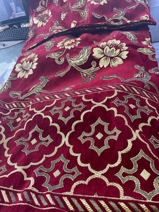 Beautiful designer velvet bedspread