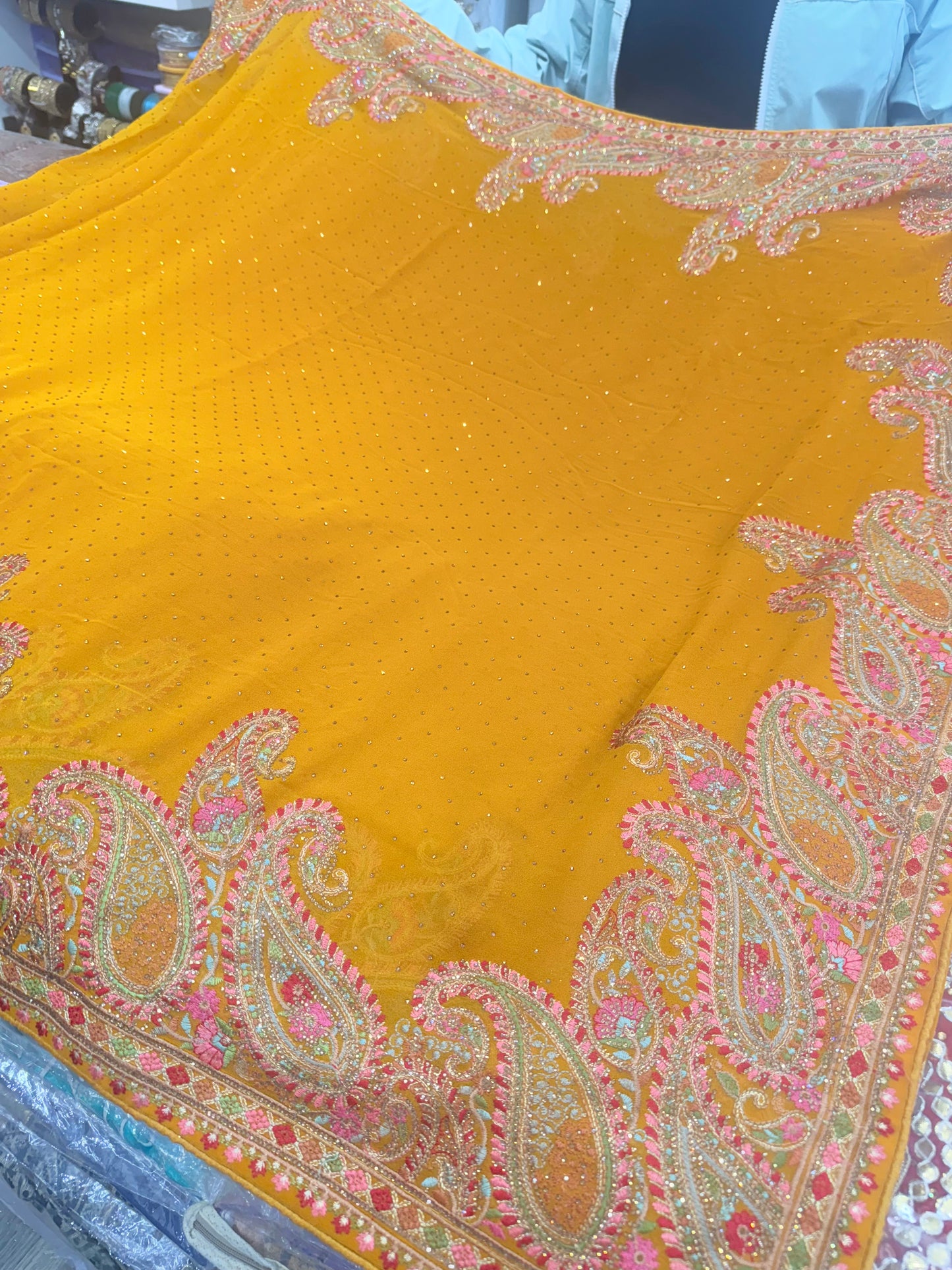 Beautiful designer Kashmiri embroidered saree