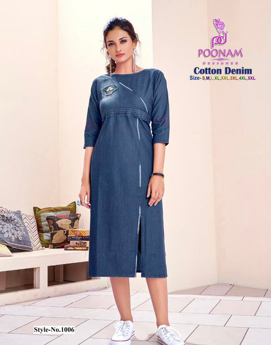 Beautiful denim kurti