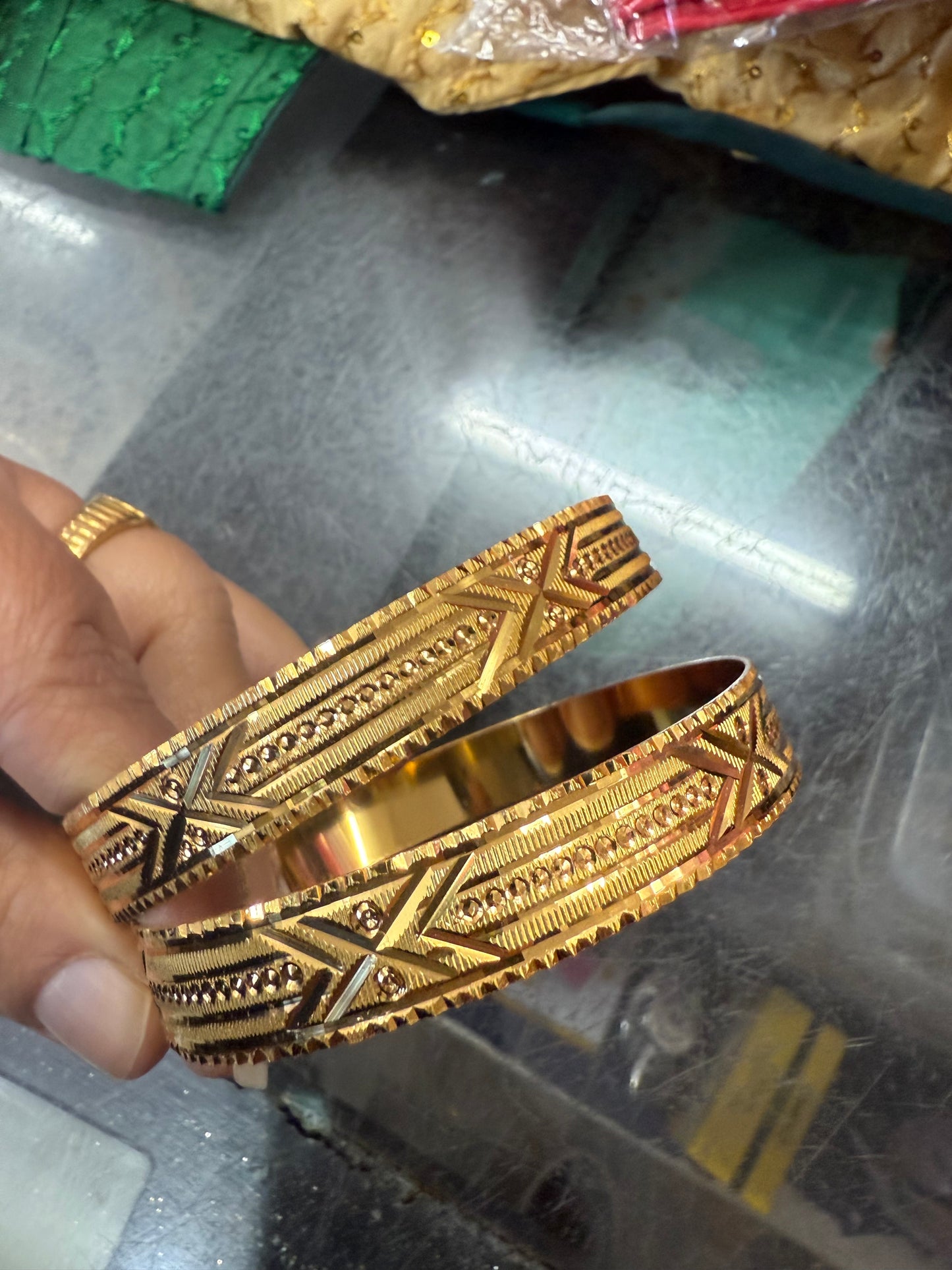 Beautiful gold plated bangles