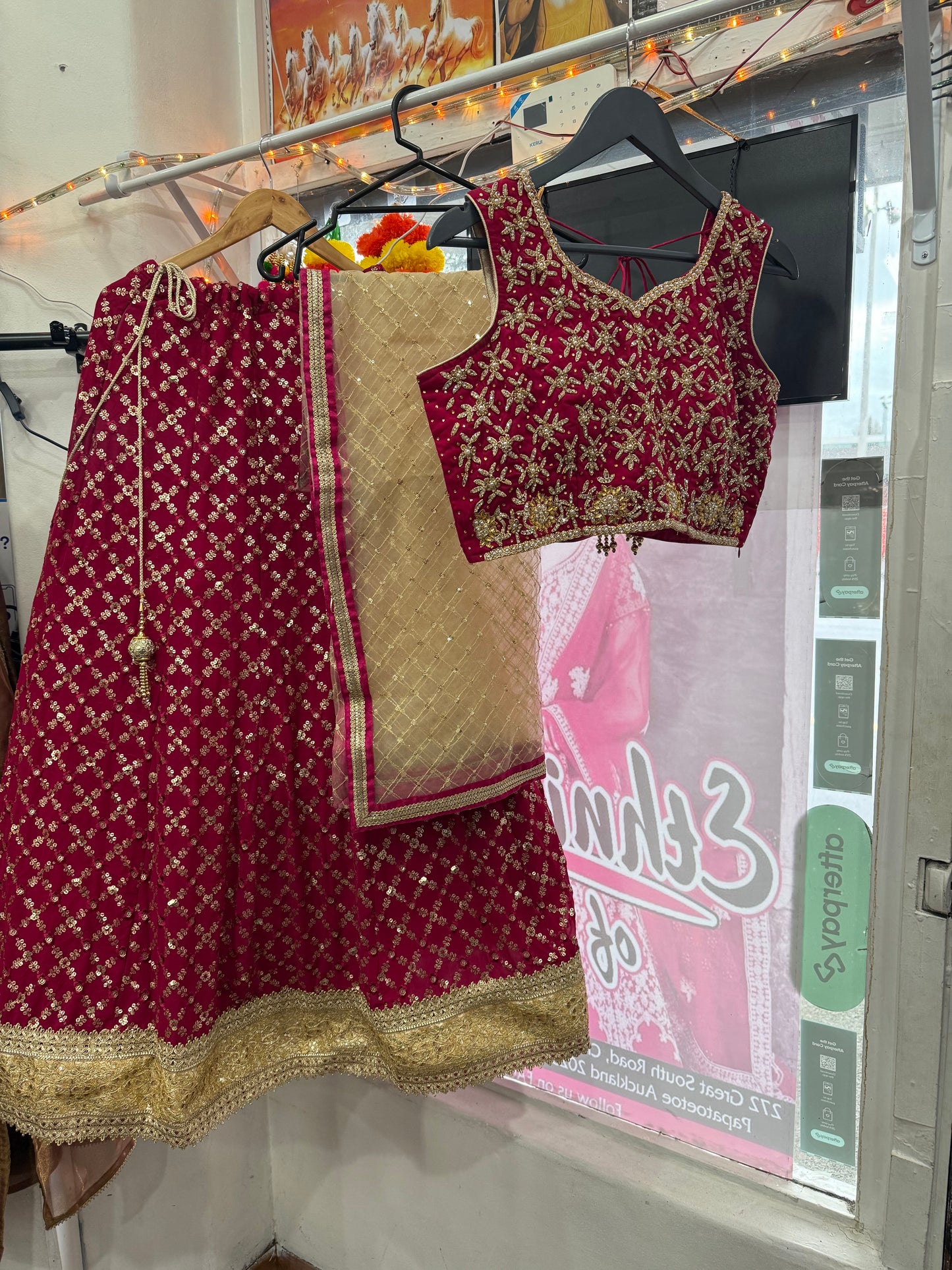 Beautiful designer heavily embroidery lengha choli suit