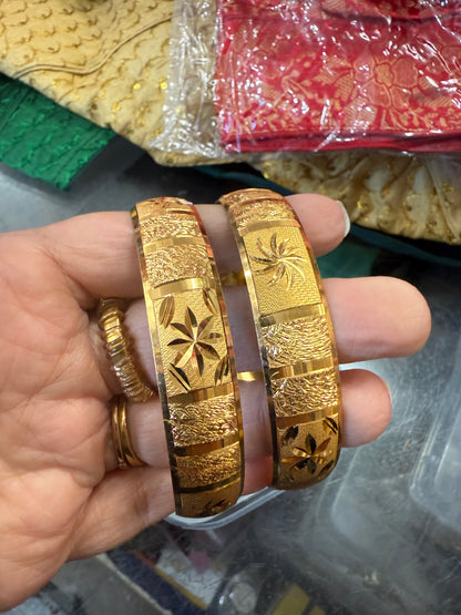 Beautiful gold plated bangles