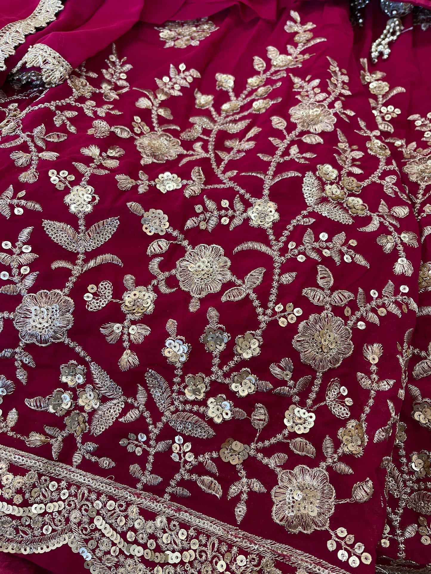 Beautiful designer fully embroidery lengha choli