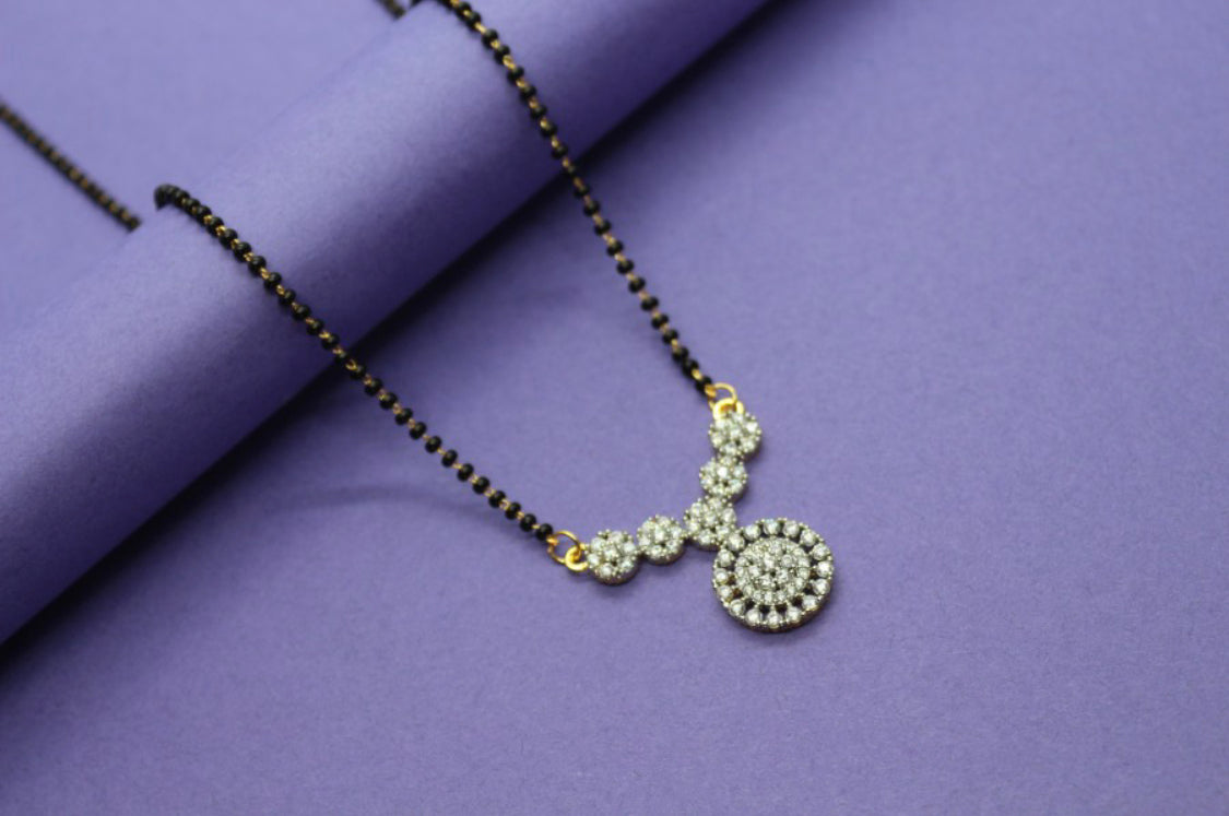 Beautiful designer American diamond mangalsutra