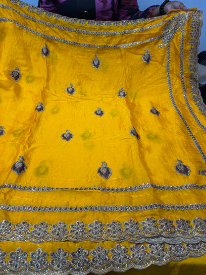 Beautiful designer fully embroidered Jimmy Choo saree