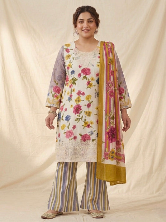 Beautiful designer plazo suit