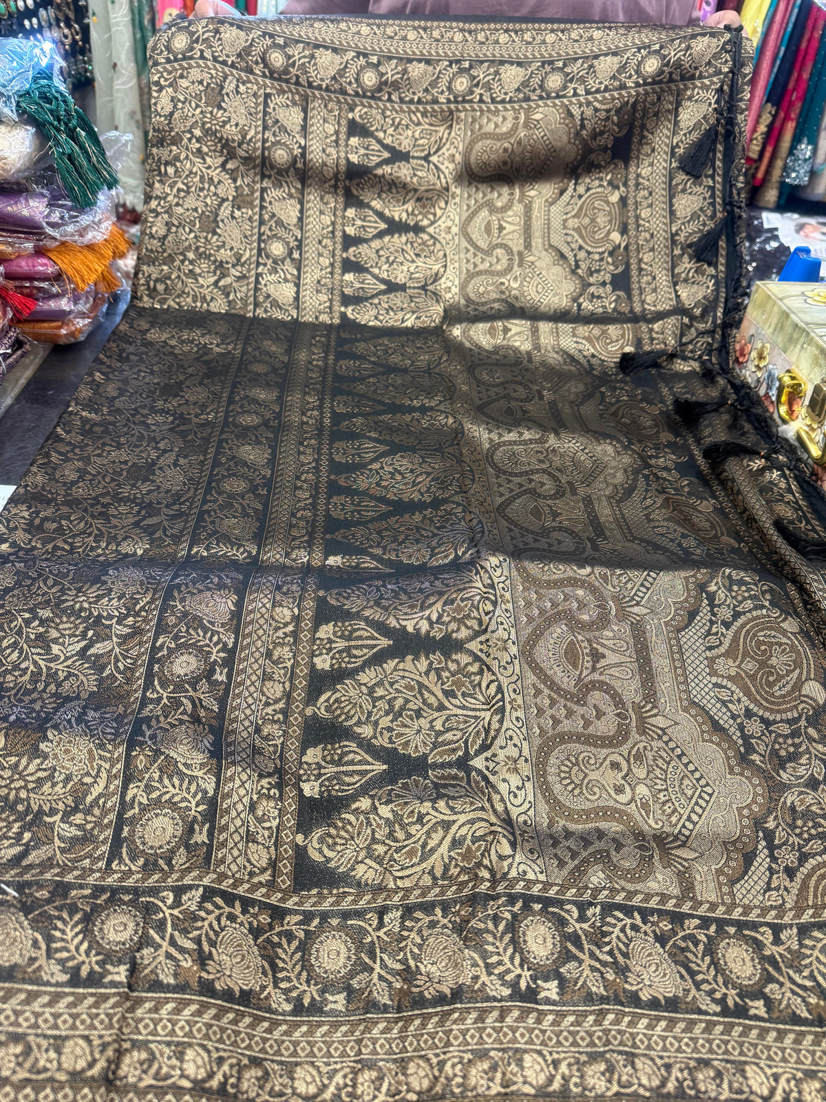 Beautiful designer mulberry silk saree