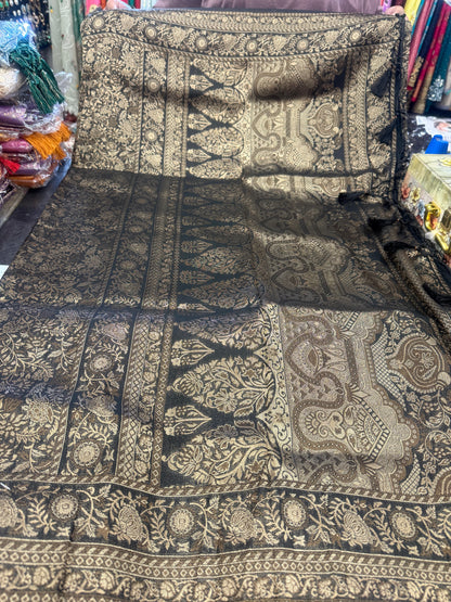 Beautiful designer mulberry silk saree