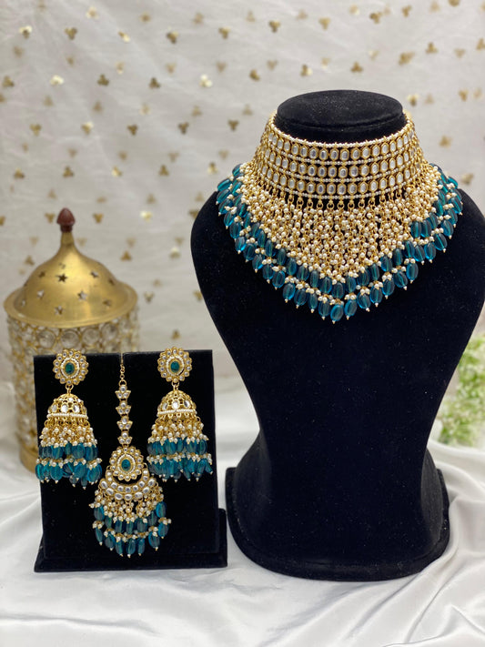 Beautiful designer kundan necklace set