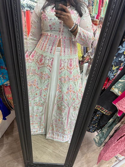 Beautiful designer long top lengha choli