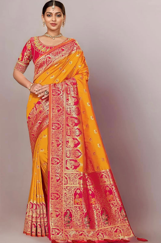 Beautiful designer silk saree