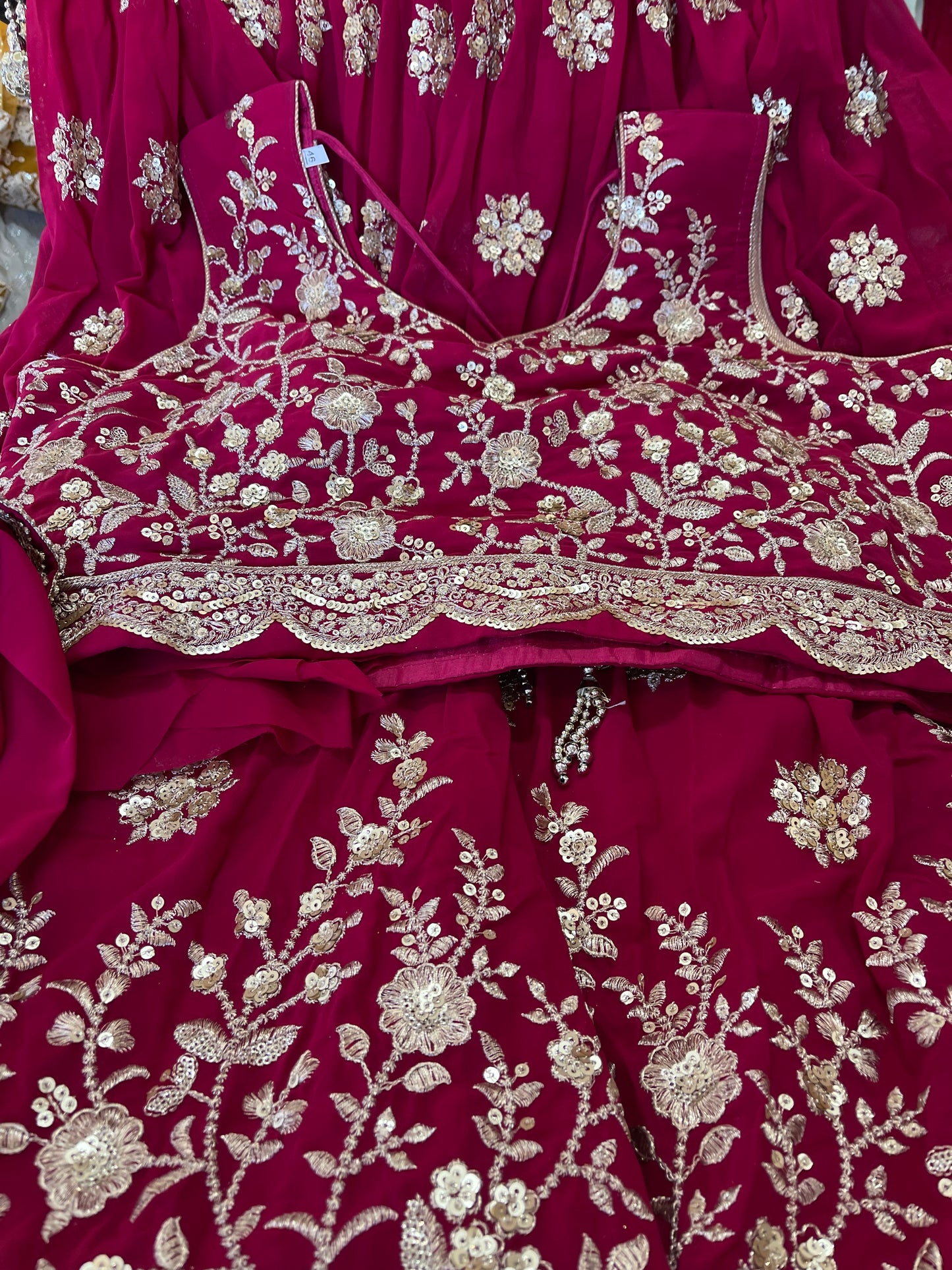 Beautiful designer fully embroidery lengha choli