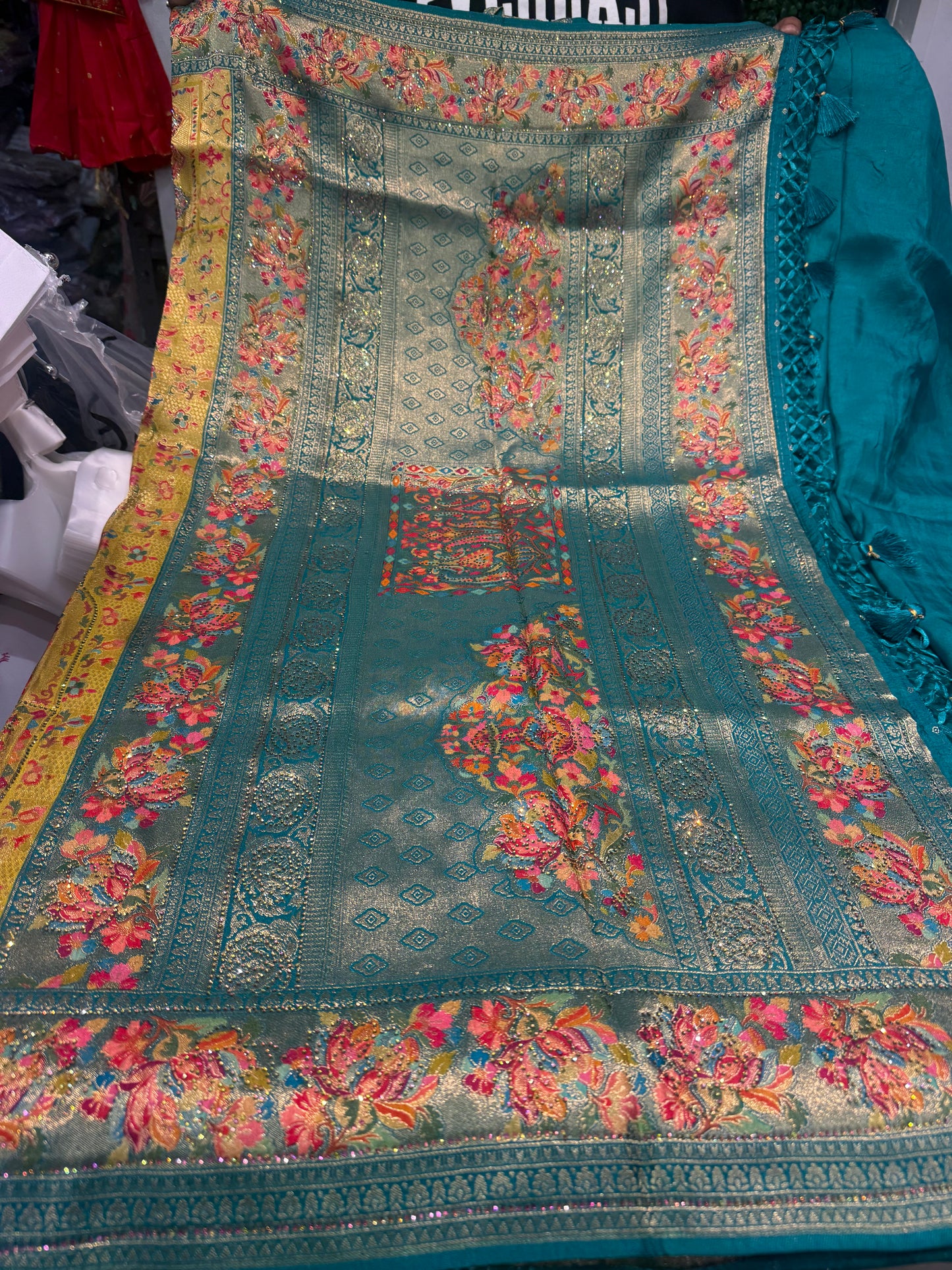 Beautiful designer Pure Kanni Silk Woven Sarees with Sabysachi Border