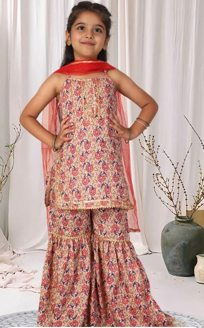 Beautiful designer sharara suit for girls