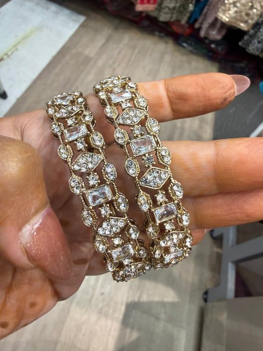 Beautiful designer polki kara set