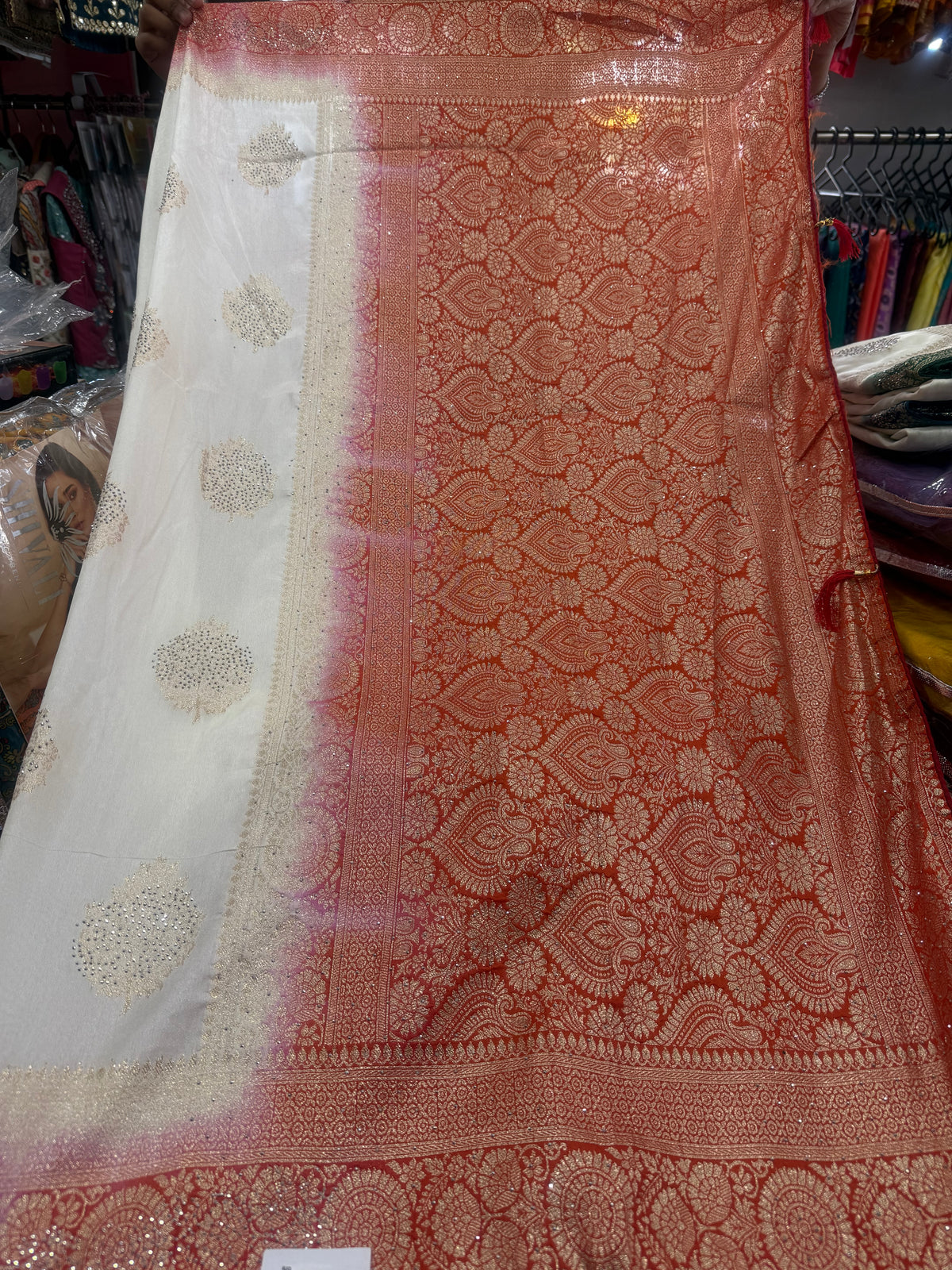 Beautiful designer silk saree
