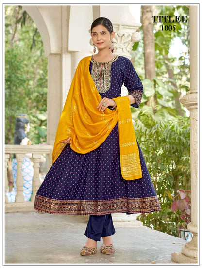 Beautiful designer Readymade Anarkali 3 Piece Suit
