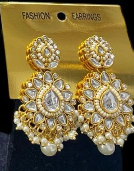 Beautiful designer kundan earrings