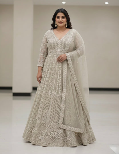 Beautiful designer gown style anarkali