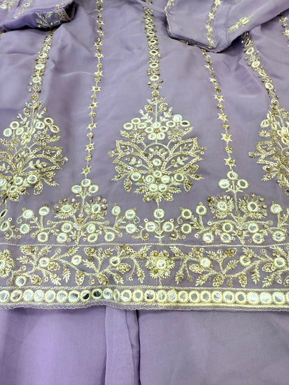 Beautiful designer plazo suit