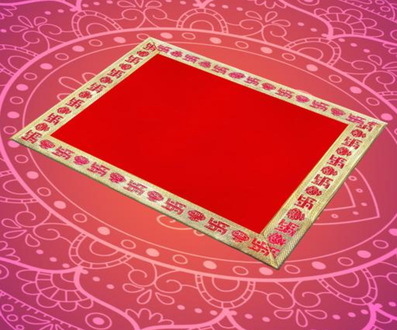 Velvet Aasan mat Pooja mat