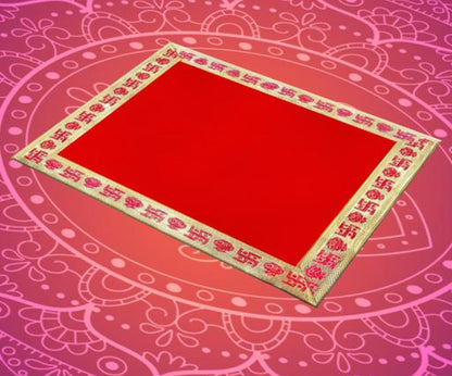 Velvet Aasan mat Pooja mat