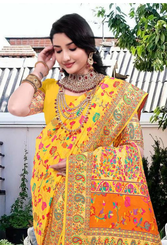 Beautiful designer silk saree