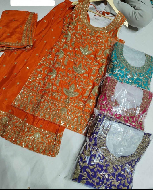 Beautiful designer plazo suit