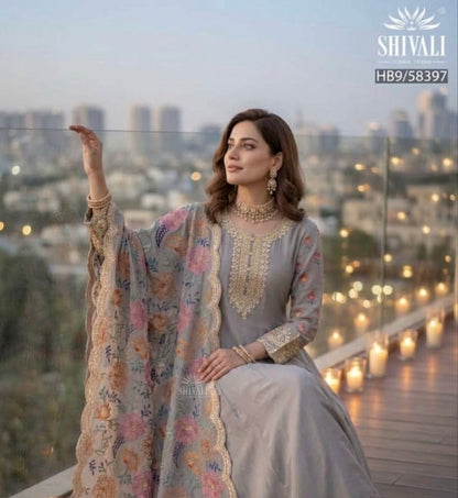 Beautiful designer Pakistani anarkhali suit