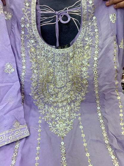 Beautiful designer plazo suit