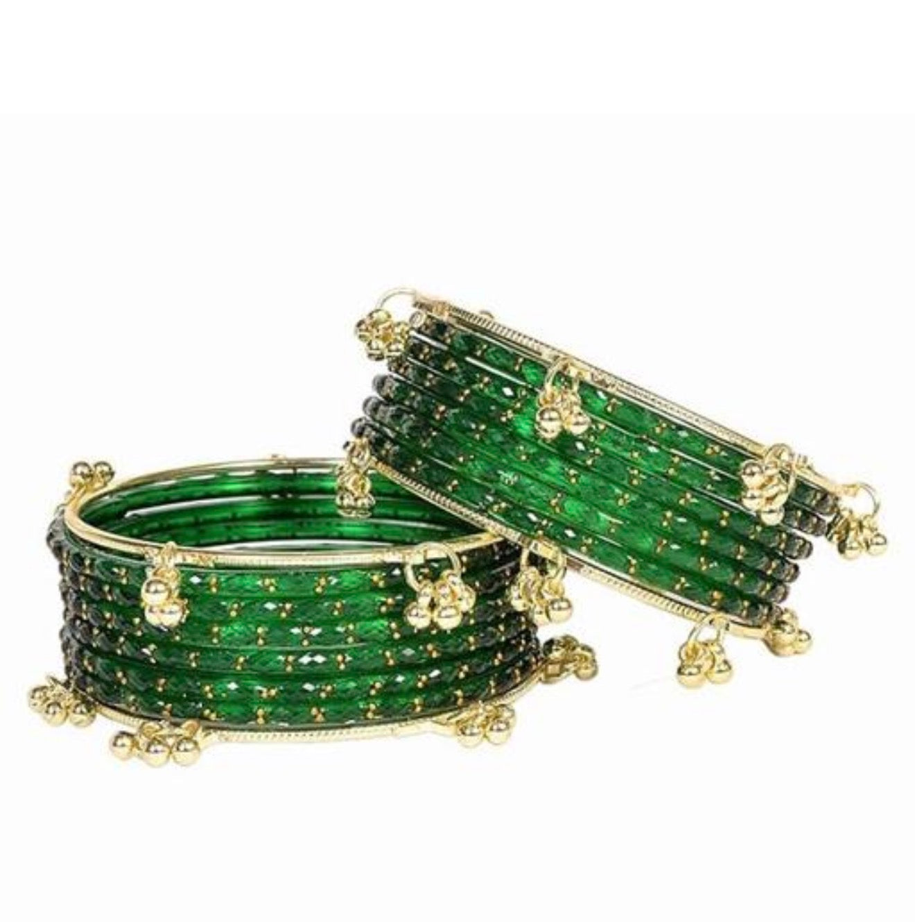 Beautiful designer raindrop bangles with Kashmiri bangles