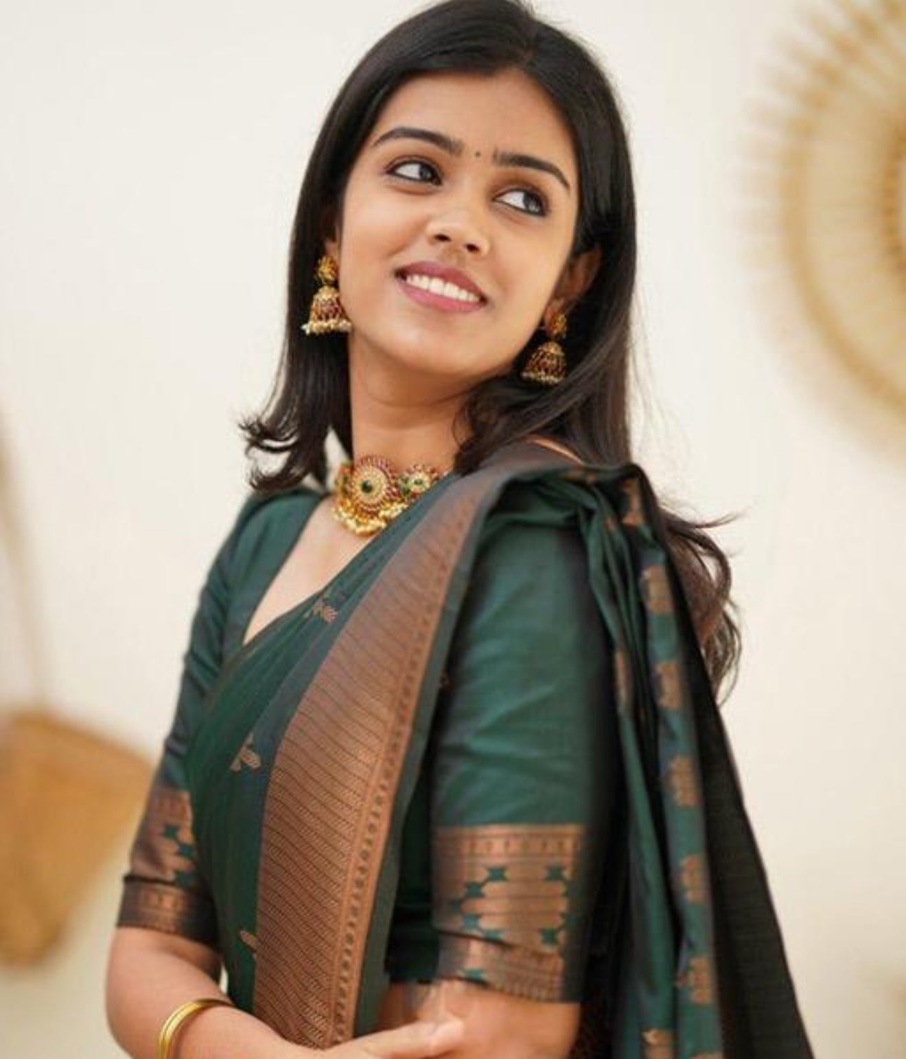 Beautiful designer cotton silk saree