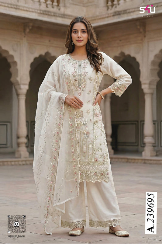 Beautiful designer plazo suit