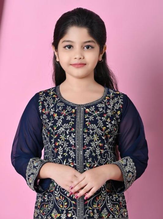 Beautiful designer plazo suit for girls