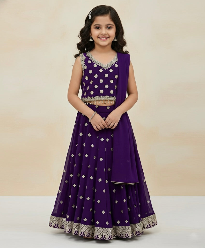 Beautiful designer lengha choli for kids