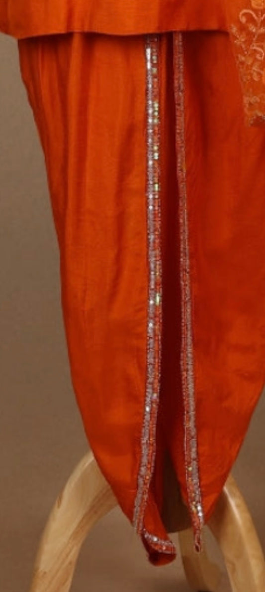 Beautiful designer dhoti salwar