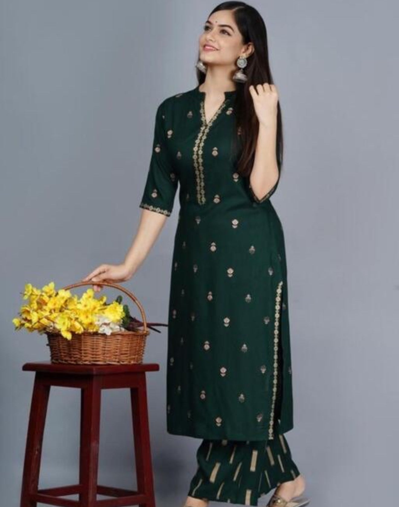 Beautiful designer Kurti with plazo