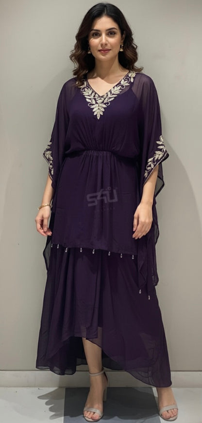 Beautiful designer indowestern style dhoti style 3 piece suit