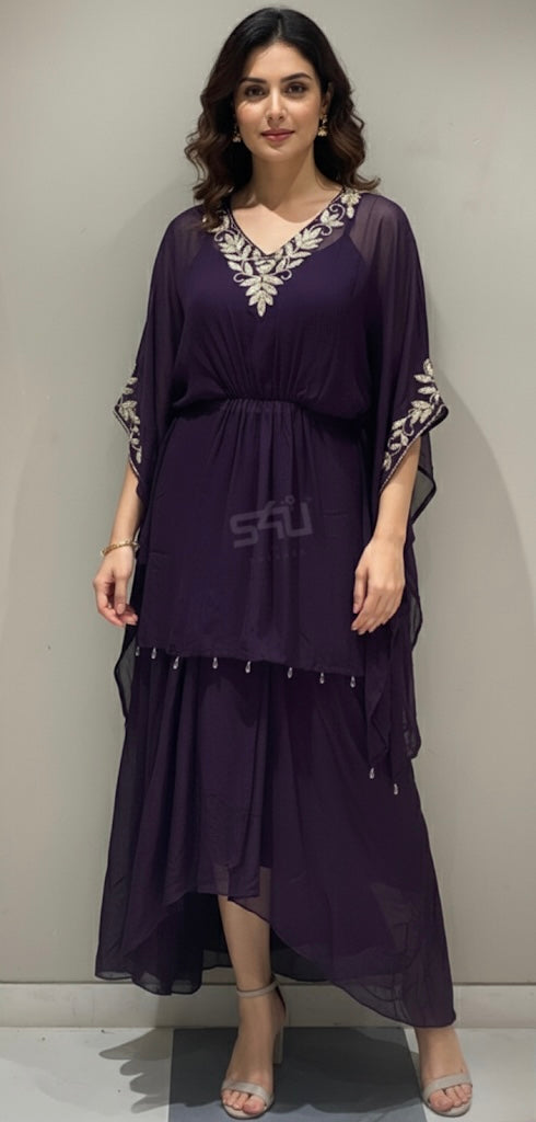 Beautiful designer indowestern style dhoti style 3 piece suit